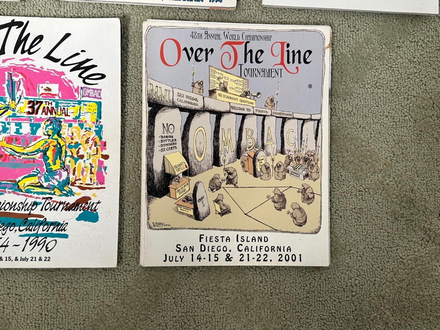 Just Added - (11) San Diego Over The Line Tournament Programs From 1982 - 2001 [Photo 7]