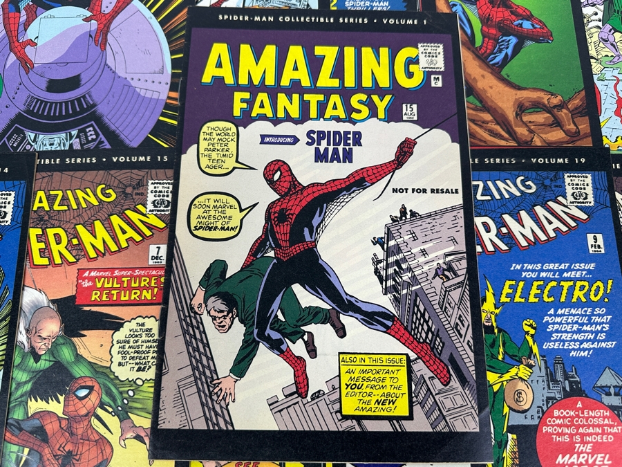 Just Added - (18) The Amazing Spider-Man Comic Book Reprints From The Spider-Man Collectible Series From No. 1 - 23 - See Photos [Photo 2]