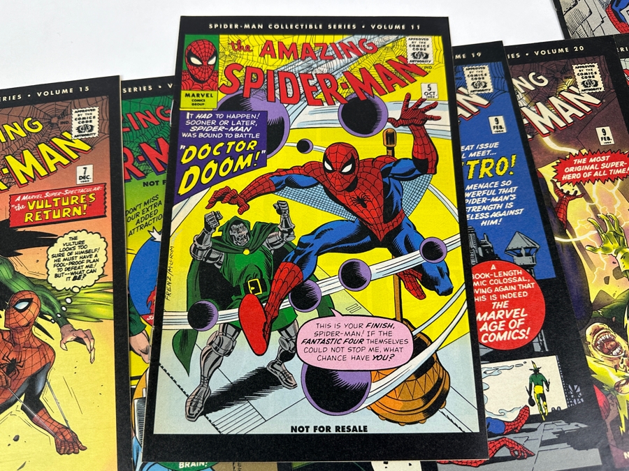 Just Added - (18) The Amazing Spider-Man Comic Book Reprints From The Spider-Man Collectible Series From No. 1 - 23 - See Photos [Photo 8]