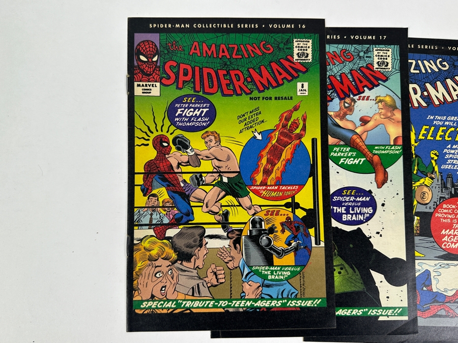 Just Added - (18) The Amazing Spider-Man Comic Book Reprints From The Spider-Man Collectible Series From No. 1 - 23 - See Photos [Photo 13]