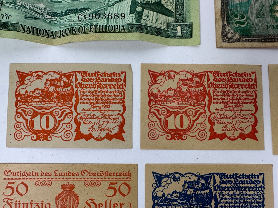 Just Added - (13) Foreign Currency From China, Greece, France, Germany, Hong Kong & Ethiopia [Photo 7]