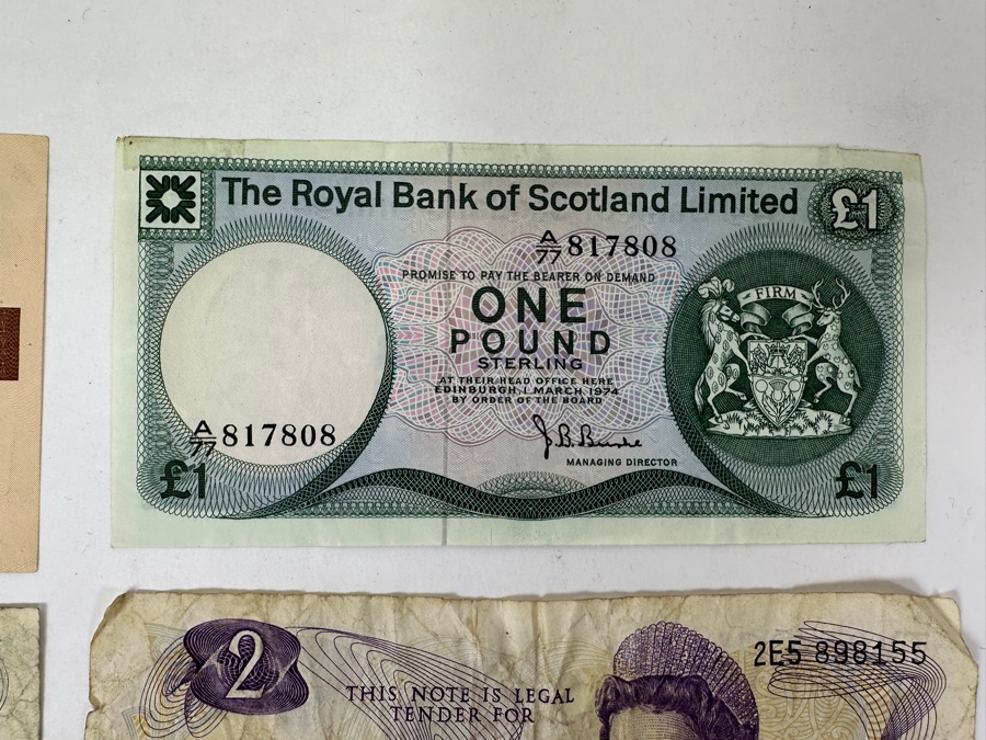 Just Added - (13) Foreign Currency From Canada, Scotland, New Zealand, Bahamas & England [Photo 5]