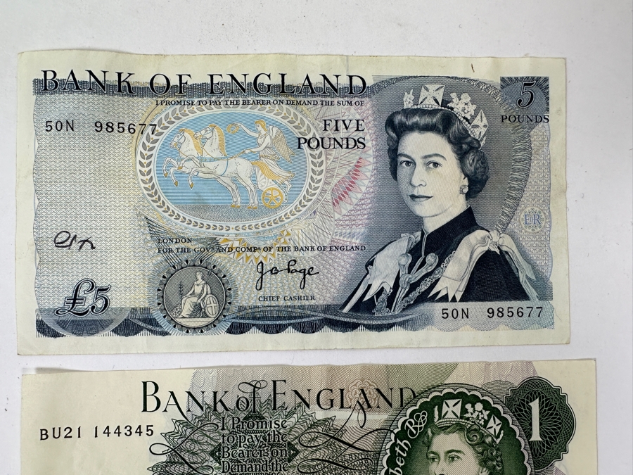Just Added - (13) Foreign Currency From Canada, Scotland, New Zealand, Bahamas & England [Photo 2]