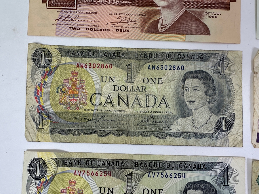 Just Added - (13) Foreign Currency From Canada, Scotland, New Zealand, Bahamas & England [Photo 9]