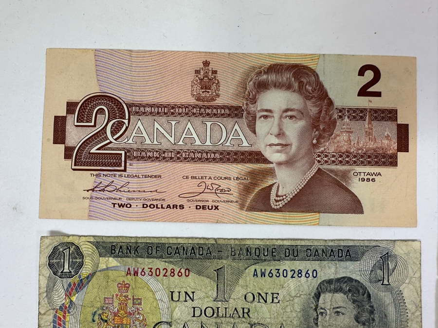Just Added - (13) Foreign Currency From Canada, Scotland, New Zealand, Bahamas & England [Photo 8]