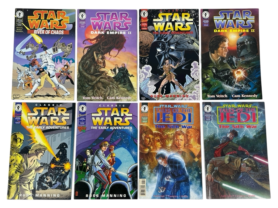 Just Added - (8) Dark Horse Comics Star Wars Comic Books