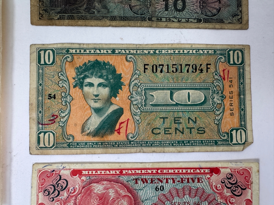 Just Added - (3) New Old Stock Military Medals And (5) Vintage Military Payment Certificates [Photo 3]