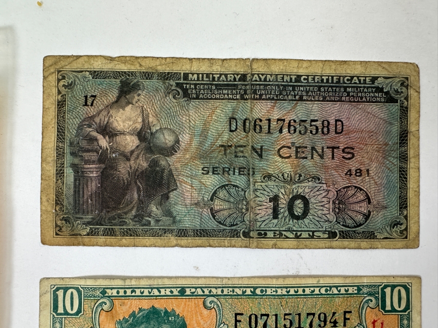 Just Added - (3) New Old Stock Military Medals And (5) Vintage Military Payment Certificates [Photo 2]