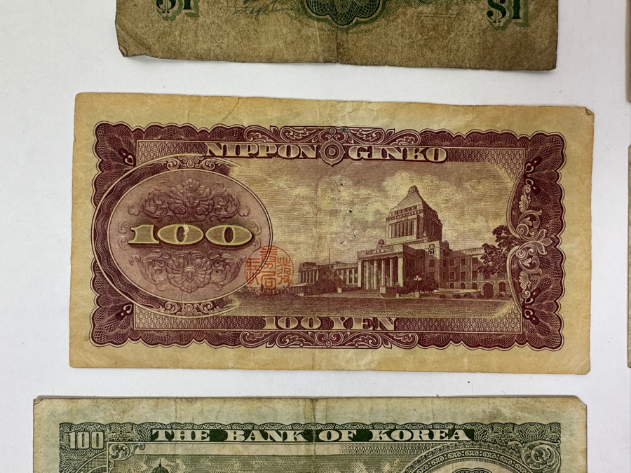 Just Added - (6) Paper Currency From China, Hong Kong, Japan And South Korea [Photo 10]