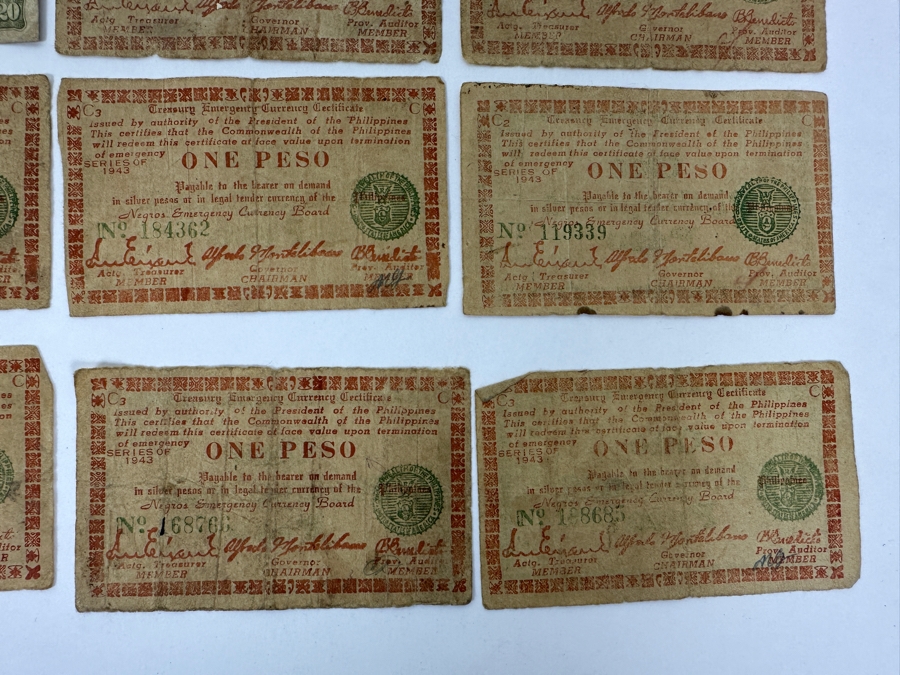 Just Added - (19) Paper Currency From The Philippines [Photo 7]