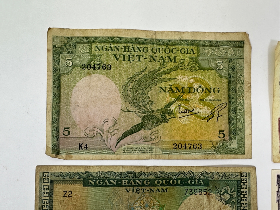 Just Added - (6) Paper Currency From Vietnam, Burma & Thailand [Photo 2]