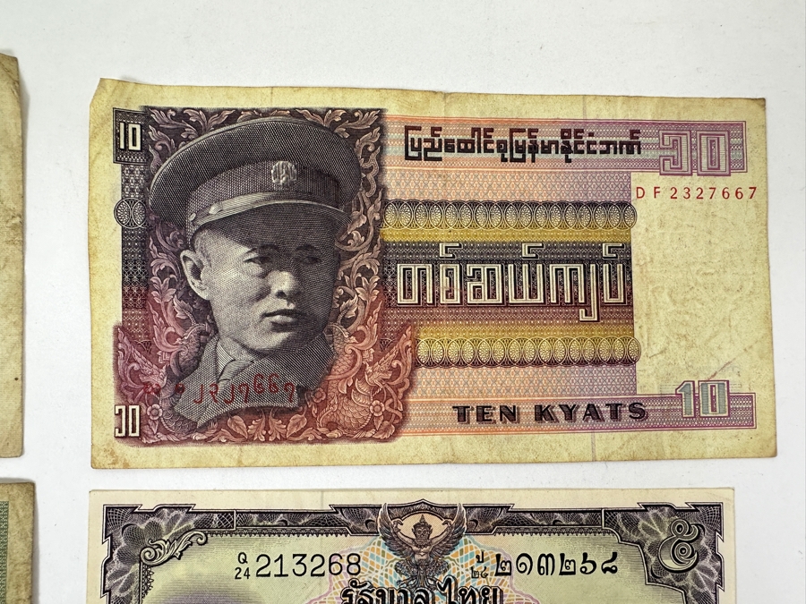 Just Added - (6) Paper Currency From Vietnam, Burma & Thailand [Photo 5]