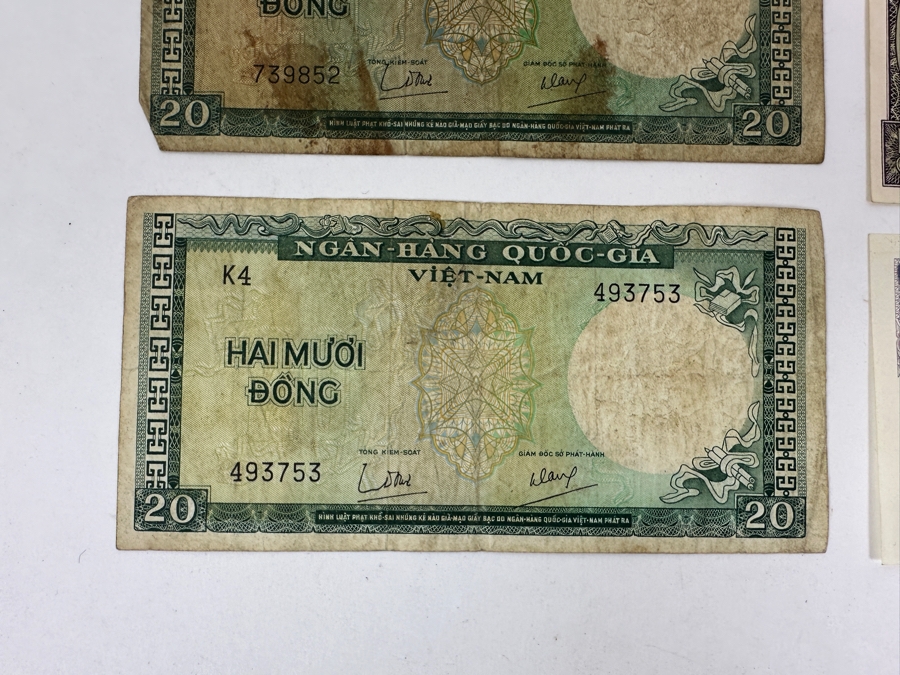 Just Added - (6) Paper Currency From Vietnam, Burma & Thailand [Photo 4]