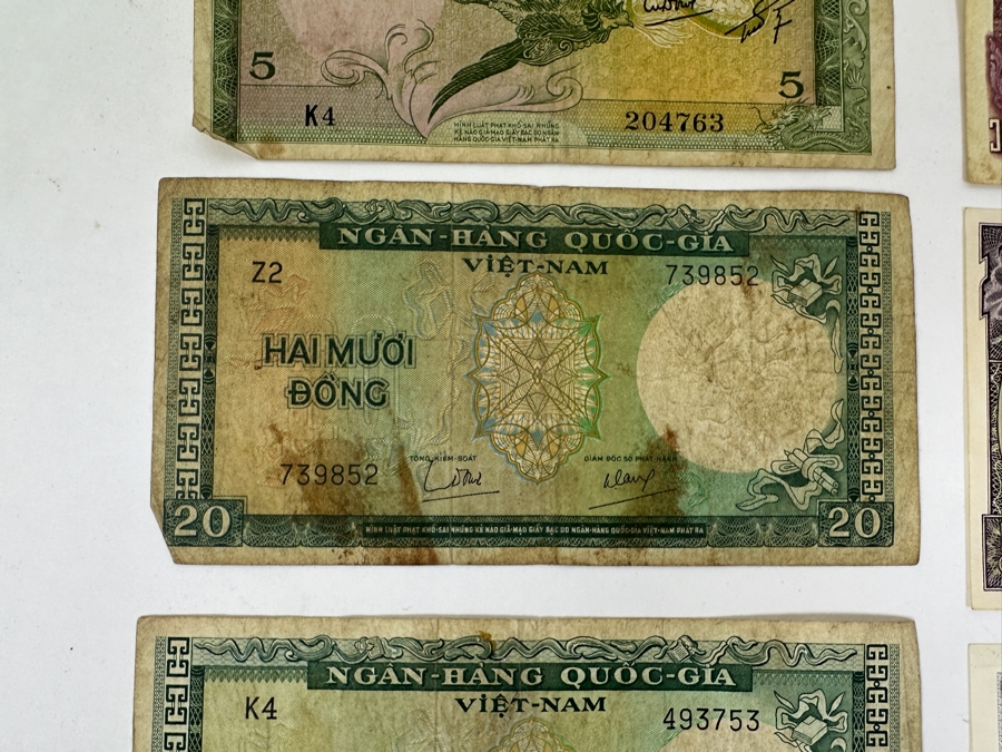 Just Added - (6) Paper Currency From Vietnam, Burma & Thailand [Photo 3]