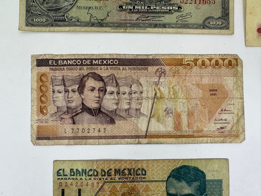 Just Added - (8) Paper Currency From Mexico, Poland, Cuba & Netherlands [Photo 3]