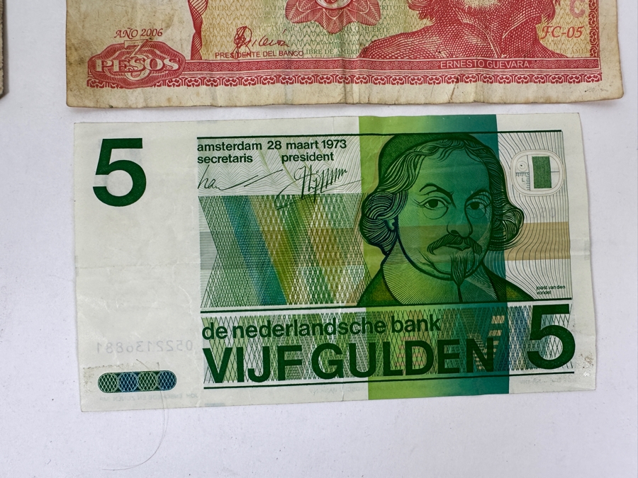 Just Added - (8) Paper Currency From Mexico, Poland, Cuba & Netherlands [Photo 5]