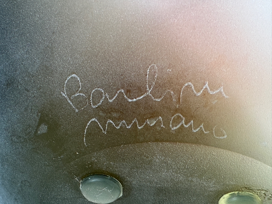 Just Added - 1980s Alfredo Barbini Murano Studio Art Glass Folded Bowl Vase 14'H [Photo 7]