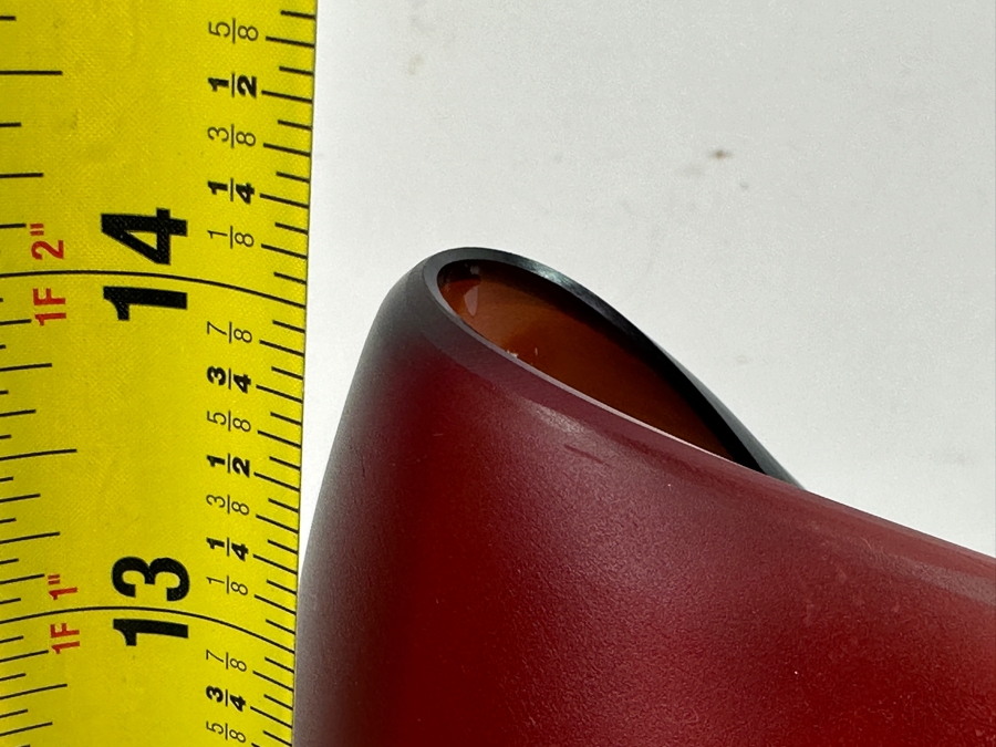 Just Added - 1980s Alfredo Barbini Murano Studio Art Glass Folded Bowl Vase 14'H [Photo 9]