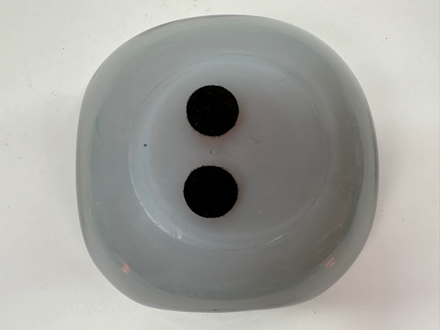 Just Added - Vintage Yellow Murano Glass Dish Ashtray 5.5'W x 2.5'H [Photo 6]