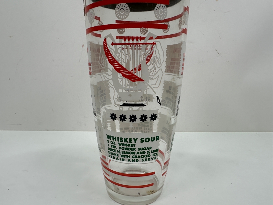 Just Added - Mid-century Recipe Cocktail Shaker 9.5'H [Photo 4]