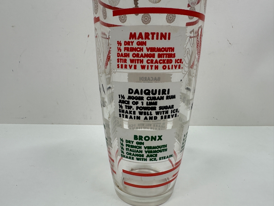 Just Added - Mid-century Recipe Cocktail Shaker 9.5'H [Photo 3]