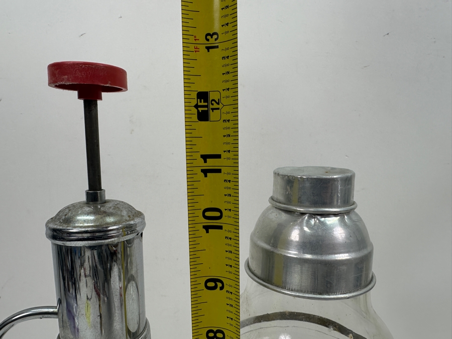 Just Added - Vintage Glass Pump Decanter and Philco Radiobar Cocktail Shaker 12.5'H and 11'H [Photo 3]