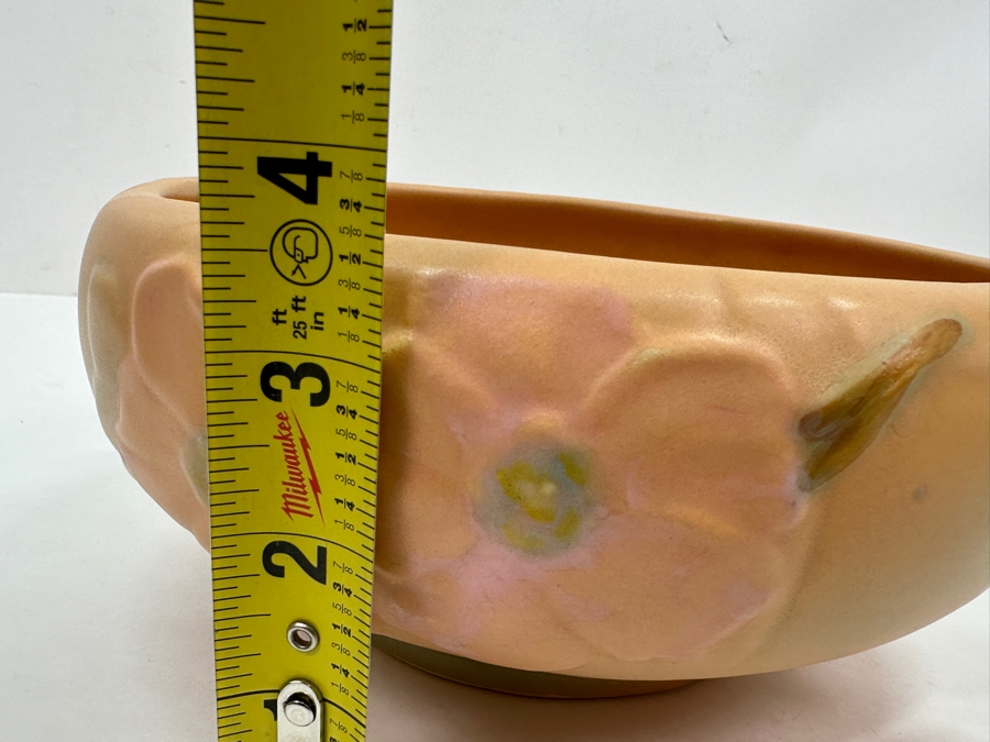 Just Added - Vintage 1940s Weller Wild Rose Jardiniere Bowl Planter [Photo 7]