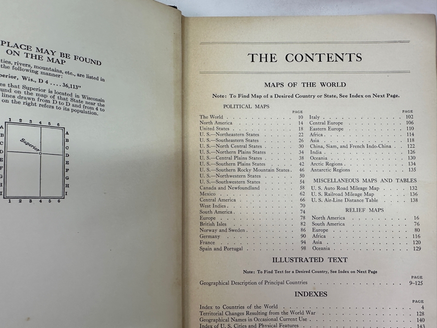 Just Added - 1930's Weber Costello Terrestrial 12' Globe with Atlas Base 14.5'H [Photo 10]