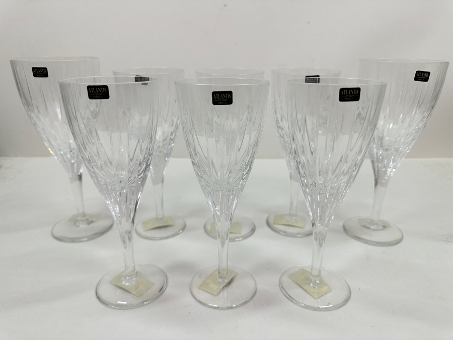 Just Added - Atlantis Fantasy Crystal Glassware Wine Glasses 8'H [Photo 7]