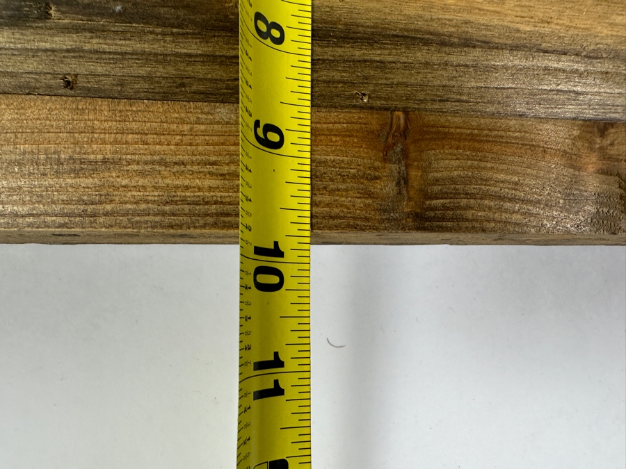 Just Added - Pair of Rustic Galvanized Metal and Wood Trays Each 24'W x 10'H [Photo 6]