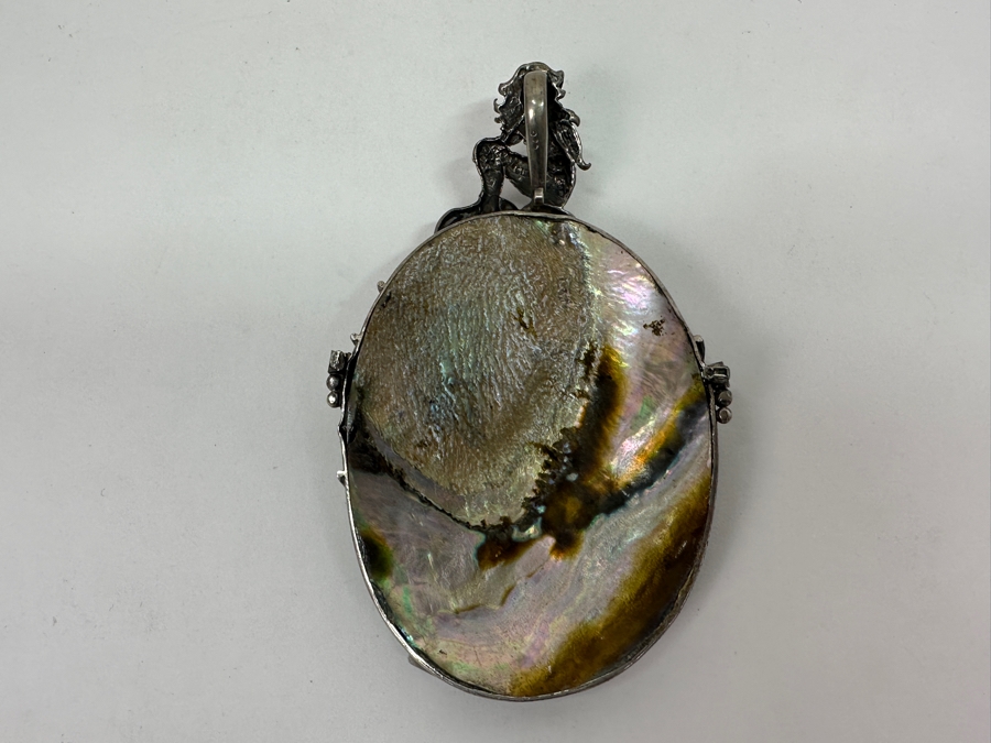 Just Added - Sterling Silver and Abalone Shell Pendant 35g [Photo 5]
