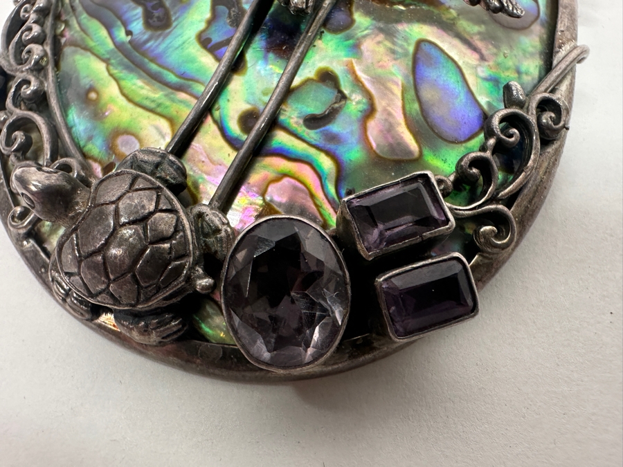 Just Added - Sterling Silver and Abalone Shell Pendant 35g [Photo 3]