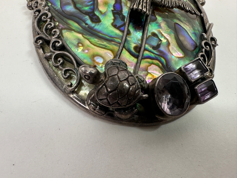 Just Added - Sterling Silver and Abalone Shell Pendant 35g [Photo 4]