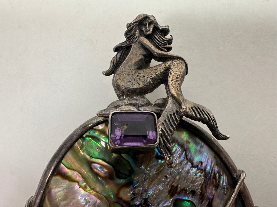 Just Added - Sterling Silver and Abalone Shell Pendant 35g [Photo 2]