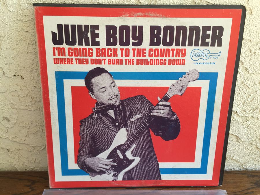 Juke Boy Bonner ‎- I'm Going Back To The Country Where They Don't Burn The Buildings Down - Arhoolie Records ‎- F1036 [Photo 1]