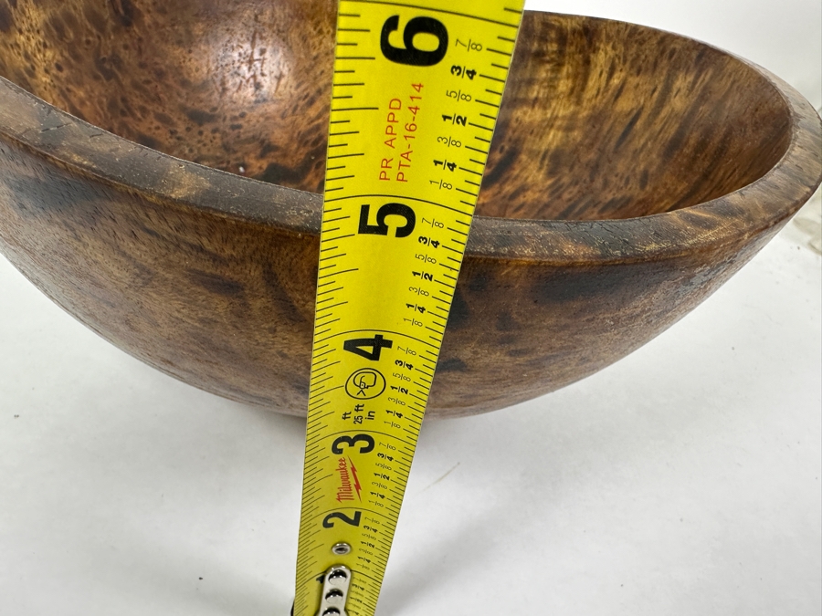 Just Added - Pierre's Pantry Wooden Bowl Made in Thailand 11.5'W x 5'H [Photo 6]