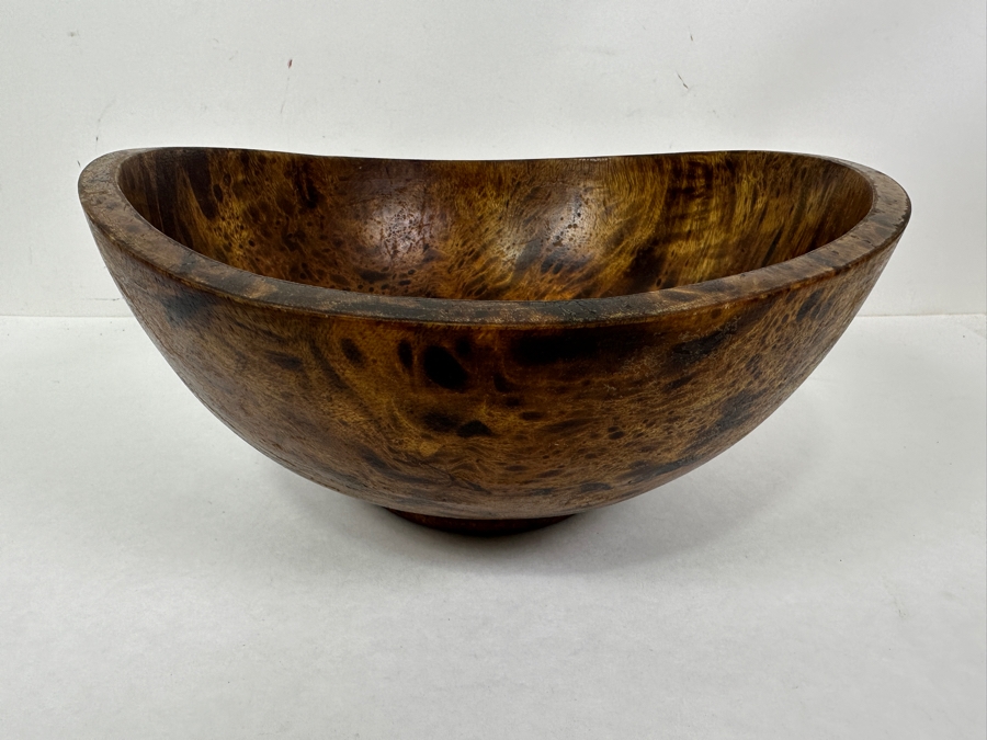 Just Added - Pierre's Pantry Wooden Bowl Made in Thailand 11.5'W x 5'H [Photo 2]