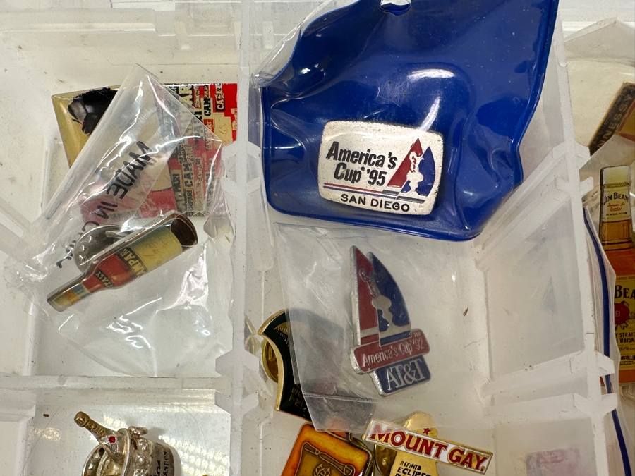 Just Added - Collection Of Pins Including Sports Pins, Liquor Advertising Pins, Russian Pins, Michael Jackson Pin & More - See Photos [Photo 11]