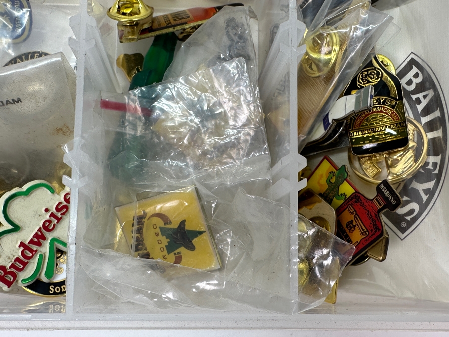 Just Added - Collection Of Pins Including Sports Pins, Liquor Advertising Pins, Russian Pins, Michael Jackson Pin & More - See Photos [Photo 16]