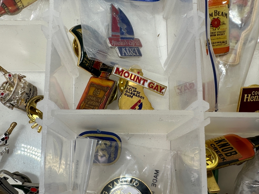 Just Added - Collection Of Pins Including Sports Pins, Liquor Advertising Pins, Russian Pins, Michael Jackson Pin & More - See Photos [Photo 12]