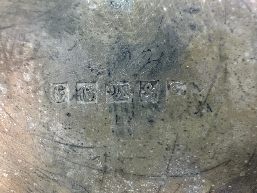 Just Added - Vintage Ornate Silver Plated 4 Compartment Storage Container Lidded Box With Hallmarks Underneath And Intricate Chased Design 3.5W X 3.5H [Photo 7]