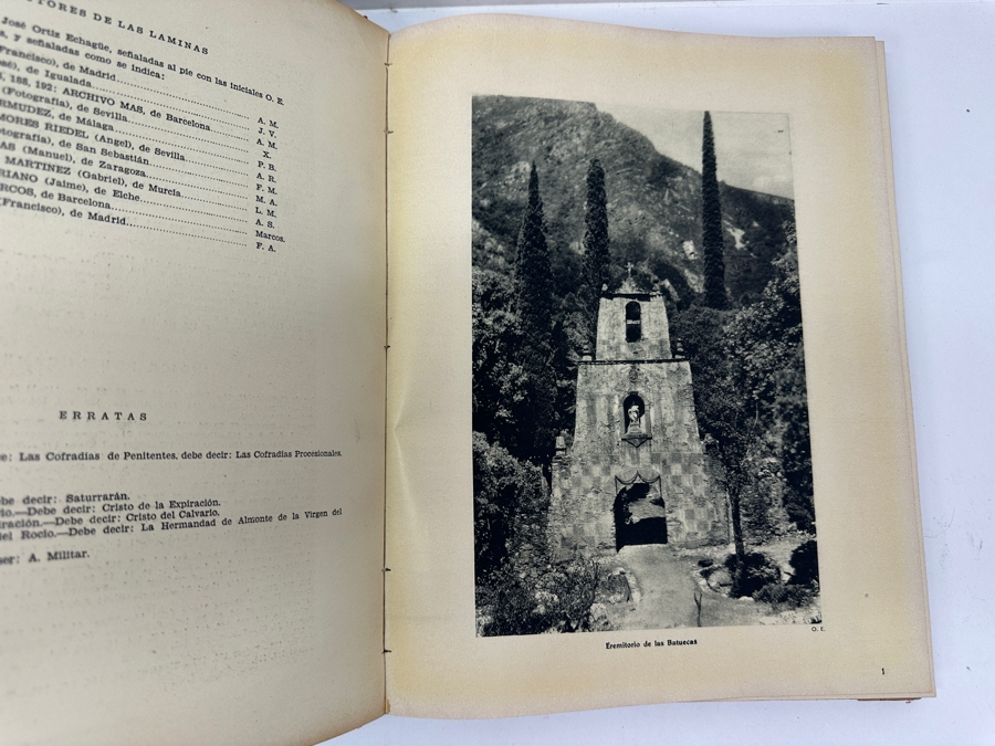 Just Added - Pair Of Vintage 1947 Hardcover Spanish Books: Espana Pueblos Y Paisajes & Espana Mistica By Jose Ortiz Echague [Photo 13]