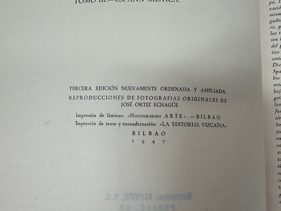 Just Added - Pair Of Vintage 1947 Hardcover Spanish Books: Espana Pueblos Y Paisajes & Espana Mistica By Jose Ortiz Echague [Photo 5]