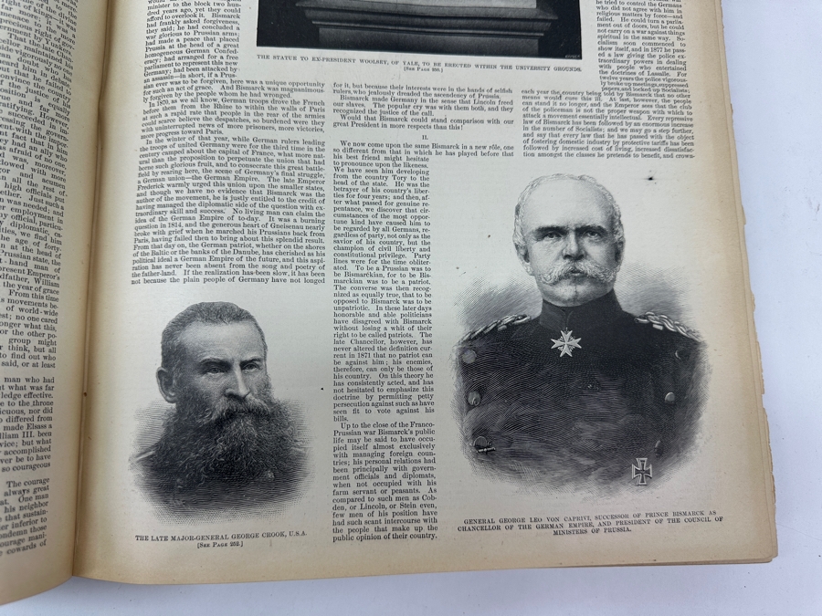 Just Added - Antique 1890 Vol. 34 Harper’s Weekly Hardcover Bound Collection For The Year 1890 [Photo 12]