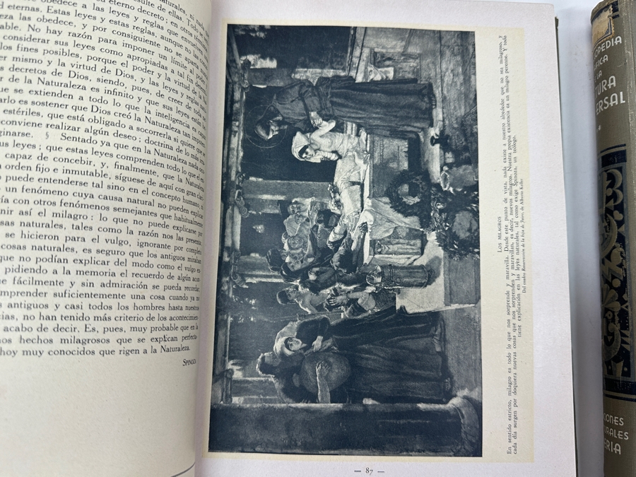 Just Added - Vintage 1933 Pair Of Hardcover Books Enciclopedia Grafica De La Cultura Universa (Graphic Encyclopedia Of Universal Culture) Books From Madrid Spain Volumes One And Two [Photo 9]