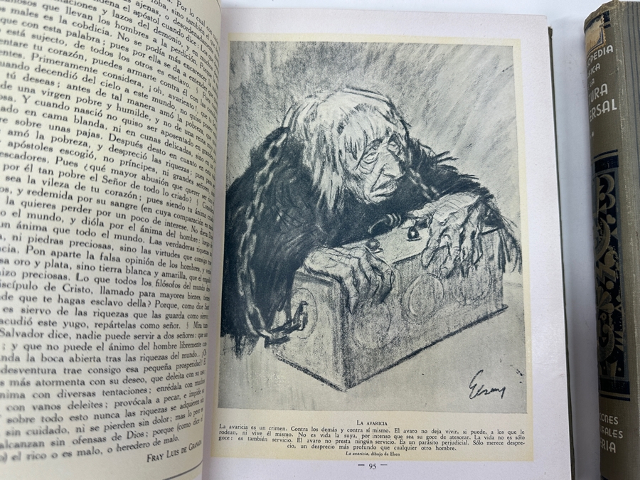 Just Added - Vintage 1933 Pair Of Hardcover Books Enciclopedia Grafica De La Cultura Universa (Graphic Encyclopedia Of Universal Culture) Books From Madrid Spain Volumes One And Two [Photo 6]
