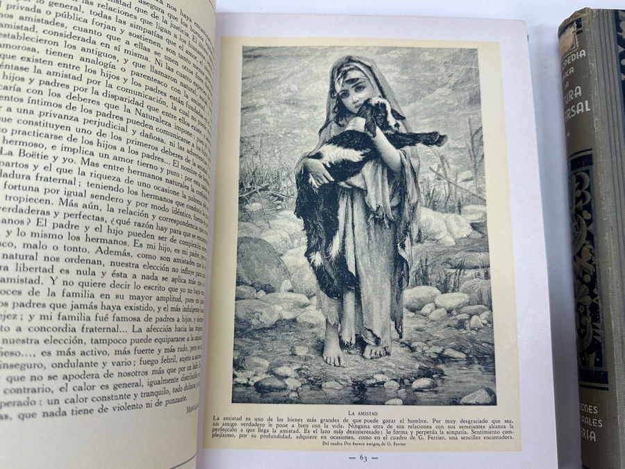 Just Added - Vintage 1933 Pair Of Hardcover Books Enciclopedia Grafica De La Cultura Universa (Graphic Encyclopedia Of Universal Culture) Books From Madrid Spain Volumes One And Two [Photo 11]