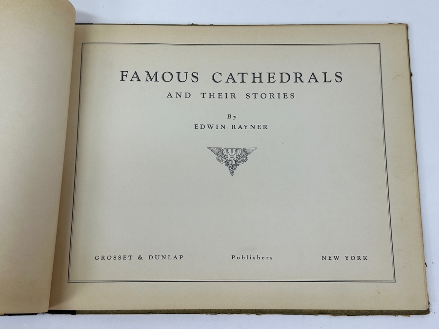 Just Added - Vintage 1935 Hardcover Book Famous Cathedrals And Their Stories By Edwin Rayner [Photo 2]
