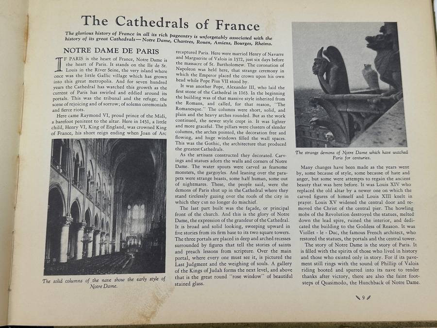 Just Added - Vintage 1935 Hardcover Book Famous Cathedrals And Their Stories By Edwin Rayner [Photo 7]