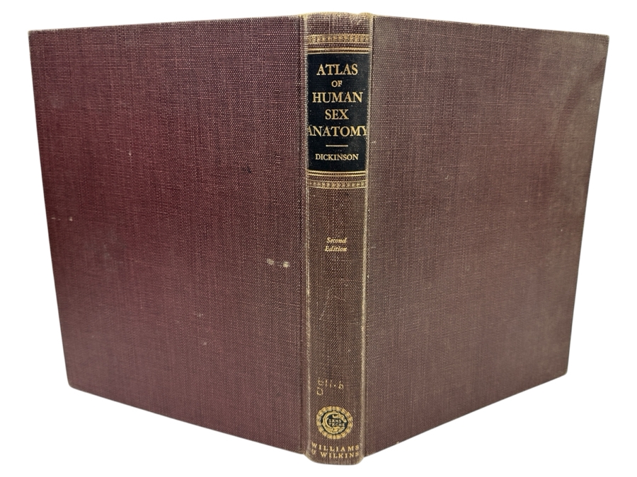 Just Added - Vintage 1949 Second Edition Hardcover Book Human Sex Anatomy By Robert Latou Dickinson A Topographical Hand Atlas